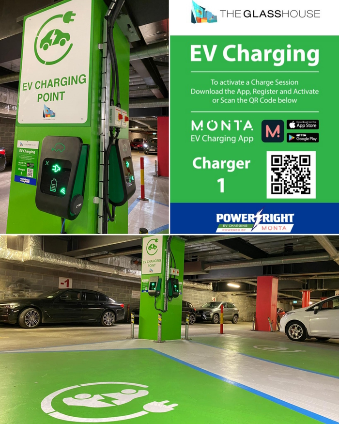 Power Right are proud of the recent installation of two CTEK #EVChargers at The Glasshouse Hotel